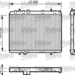 Obniżka ceny Chłodnica, układ chłodzenia silnika VALEO 734366