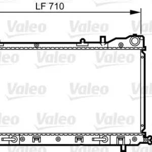 Dodaj do koszyka Chłodnica, układ chłodzenia silnika VALEO 734405