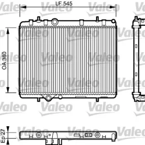 Super okazja Chłodnica, układ chłodzenia silnika VALEO 734423
