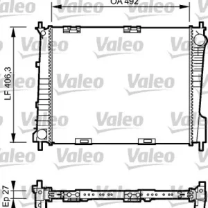 Niska cena Chłodnica, układ chłodzenia silnika VALEO 734462