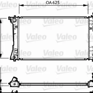 Chłodnica, układ chłodzenia silnika VALEO 734712 Szybka wysyłka