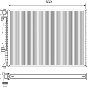 Bezpieczna płatność Chłodnica, układ chłodzenia silnika VALEO 734753