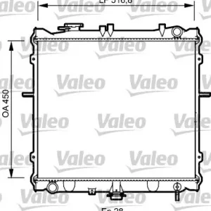 Chłodnica, układ chłodzenia silnika VALEO 734788 Obniżka ceny