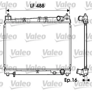 Premium Chłodnica, układ chłodzenia silnika VALEO 734840