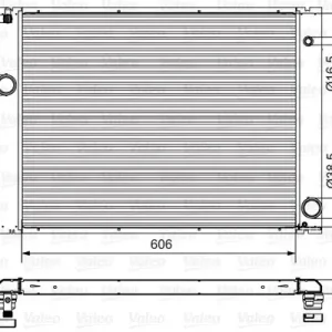 Tylko dziś Chłodnica, układ chłodzenia silnika VALEO 734897