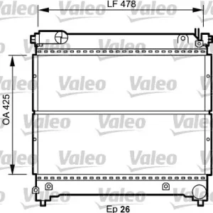 Chłodnica, układ chłodzenia silnika VALEO 734918 Wyprzedaż