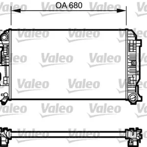 Łatwy zwrot Chłodnica, układ chłodzenia silnika VALEO 734930