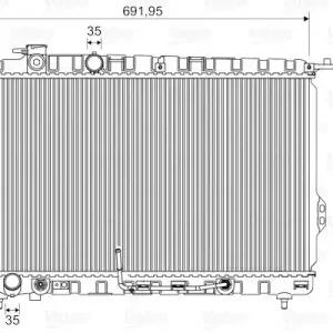Chłodnica, układ chłodzenia silnika VALEO 734949 Kup online