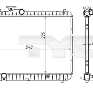 Chłodnica, układ chłodzenia silnika TYC 735-0003 Dodaj do koszyka