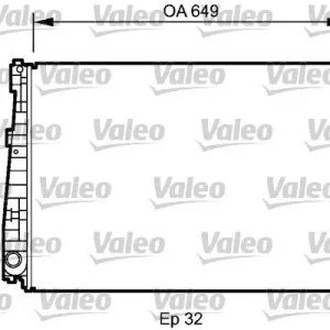 Wysoka jakość Chłodnica, układ chłodzenia silnika VALEO 735021