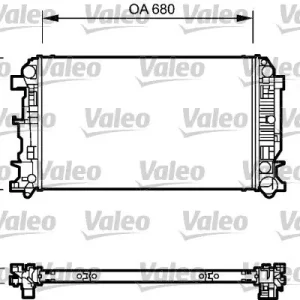 Chłodnica, układ chłodzenia silnika VALEO 735089 Dostępne od ręki
