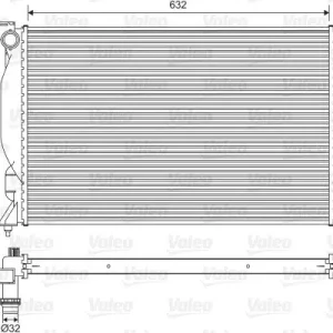 Chłodnica, układ chłodzenia silnika VALEO 735093 Premium