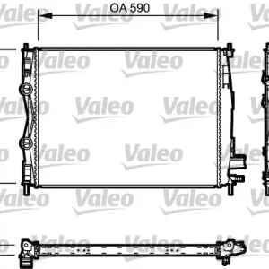 Dodaj do koszyka Chłodnica, układ chłodzenia silnika VALEO 735114