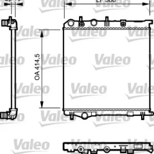 Szybka dostawa Chłodnica, układ chłodzenia silnika VALEO 735125