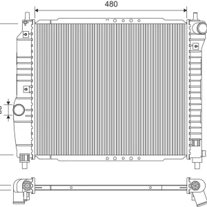 Bezpieczna płatność Chłodnica, układ chłodzenia silnika VALEO 735157