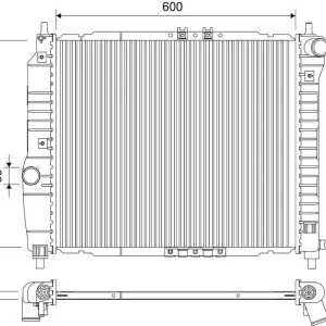 Chłodnica, układ chłodzenia silnika VALEO 735158 Szybka dostawa