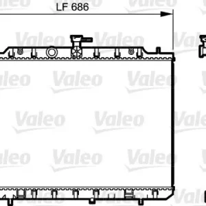 Wysoka jakość Chłodnica, układ chłodzenia silnika VALEO 735206