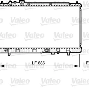 Chłodnica, układ chłodzenia silnika VALEO 735240 Rabat
