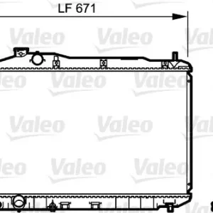 Chłodnica, układ chłodzenia silnika VALEO 735243 Wysoka jakość