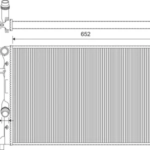 Chłodnica, układ chłodzenia silnika VALEO 735280 Premium