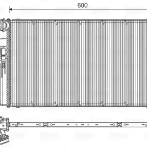 Chłodnica, układ chłodzenia silnika VALEO 735451 Do wyczerpania zapasów