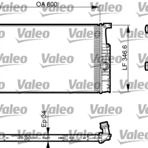 Ostatnie sztuki Chłodnica, układ chłodzenia silnika VALEO 735456