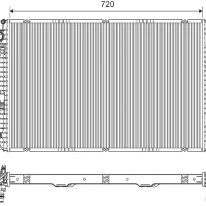 Obniżka ceny Chłodnica, układ chłodzenia silnika VALEO 735473
