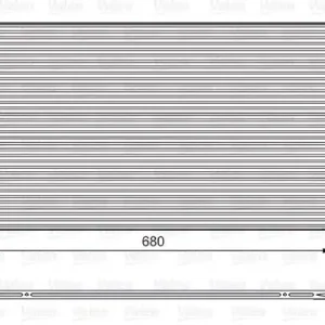 Łatwy zwrot Chłodnica, układ chłodzenia silnika VALEO 735483
