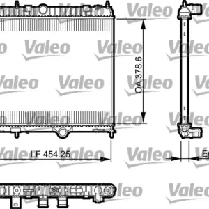 Łatwy zwrot Chłodnica, układ chłodzenia silnika VALEO 735560