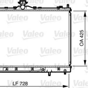 Chłodnica, układ chłodzenia silnika VALEO 735576 Łatwy zwrot
