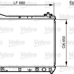 Niska cena Chłodnica, układ chłodzenia silnika VALEO 735580