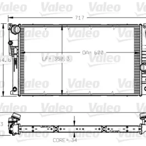 Chłodnica, układ chłodzenia silnika VALEO 735623 Dostępne od ręki
