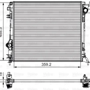 Chłodnica, układ chłodzenia silnika VALEO 735624 Nowość