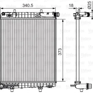Chłodnica, układ chłodzenia silnika VALEO 735633 Wyprzedaż