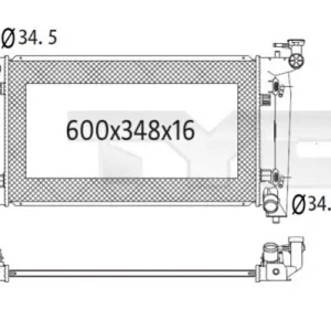 Super okazja Chłodnica, układ chłodzenia silnika TYC 736-1024