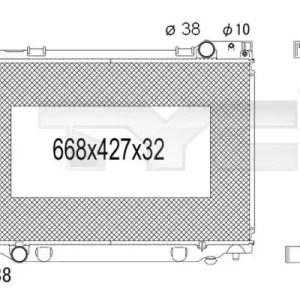 Chłodnica, układ chłodzenia silnika TYC 736-1031 Dodaj do koszyka