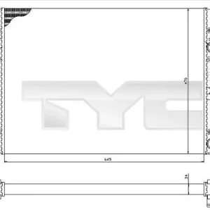 Premium Chłodnica, układ chłodzenia silnika TYC 737-0005