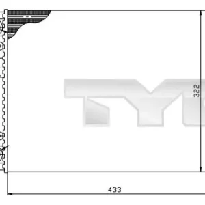 Chłodnica, układ chłodzenia silnika TYC 737-0039 Obniżka ceny