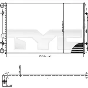Premium Chłodnica, układ chłodzenia silnika TYC 737-0041