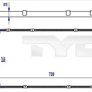 Do wyczerpania zapasów Chłodnica, układ chłodzenia silnika TYC 737-0059-R