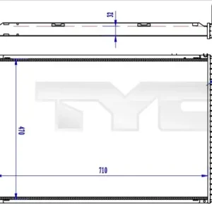 Chłodnica, układ chłodzenia silnika TYC 737-0060-R Ograniczona ilość