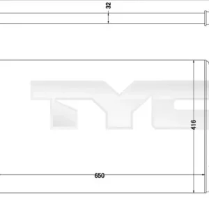 Nowość Chłodnica, układ chłodzenia silnika TYC 737-0063-R