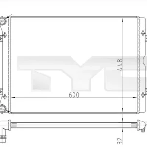 Chłodnica, układ chłodzenia silnika TYC 737-0067-R Oferta czasowa