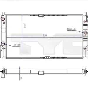 Chłodnica, układ chłodzenia silnika TYC 737-0068-R Taniej
