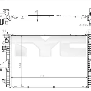Cena promocyjna Chłodnica, układ chłodzenia silnika TYC 737-0069