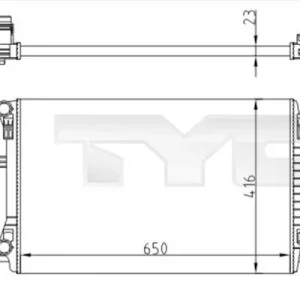 Hit cenowy Chłodnica, układ chłodzenia silnika TYC 737-0071-R
