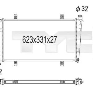 Ostatnia szansa Chłodnica, układ chłodzenia silnika TYC 738-1001