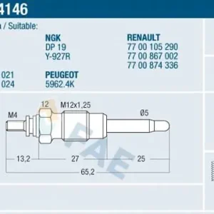 Zamów dziś Świeca żarowa FAE 74146