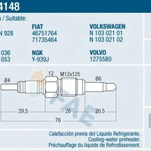 Taniej Świeca żarowa FAE 74148