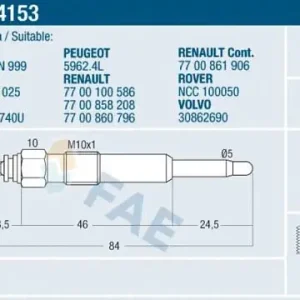 Taniej Świeca żarowa FAE 74153